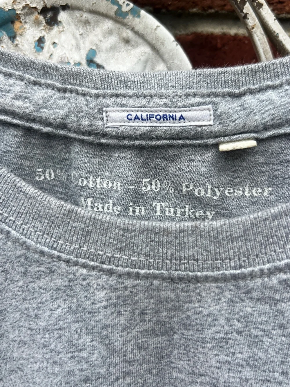 True Religion XL California Graphic Tee Gray Y2K Streetwear